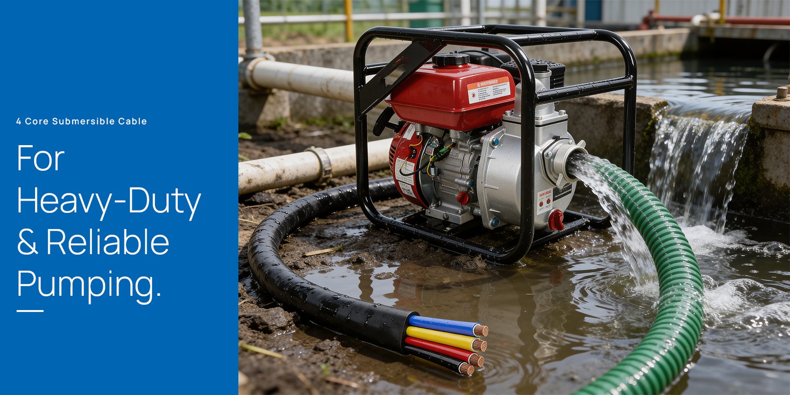 4 Core Submersible Cable